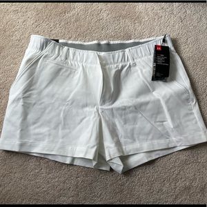 Under Armour White Golf Shorts